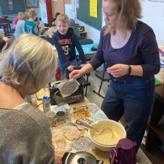 Bricolage de Noël dans la classe 3c.