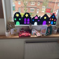 Kerstknutselen in klas 3c.
