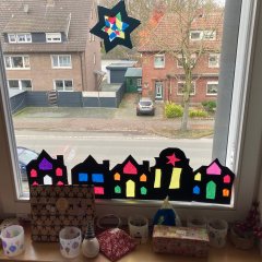 Kerstknutselen in klas 3c.